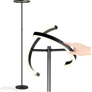 Split Modern Bright LED Torchiere Floor Lamp for Offices -Dimmable,Standing Lamp